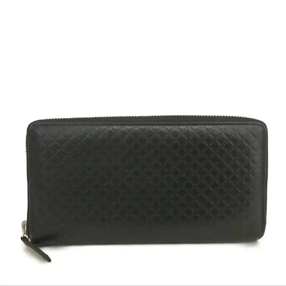 GUCCI Sukey Leather Zip Around Long Wallet /1A5437